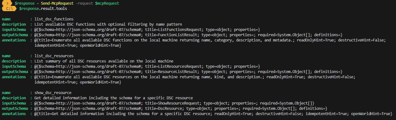 List DSC tools