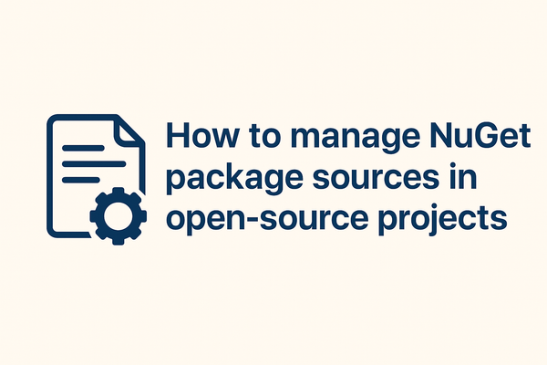 How to manage NuGet package sources in open-source projects